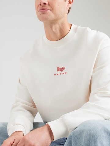 HUGO Sweatshirt 'Nucavex' i hvid