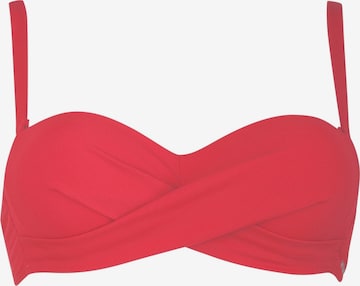 VIVIDBustier Bikini gornji dio 'Mix&Match' - crvena boja: prednji dio