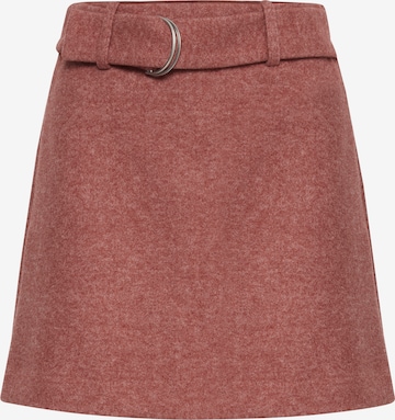 ICHI Skirt 'IHWOOLY' in Brown: front