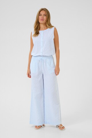 Kaffe Wide leg Trousers 'Sara' in Blue