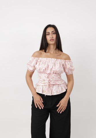 Elara Blouse in Roze