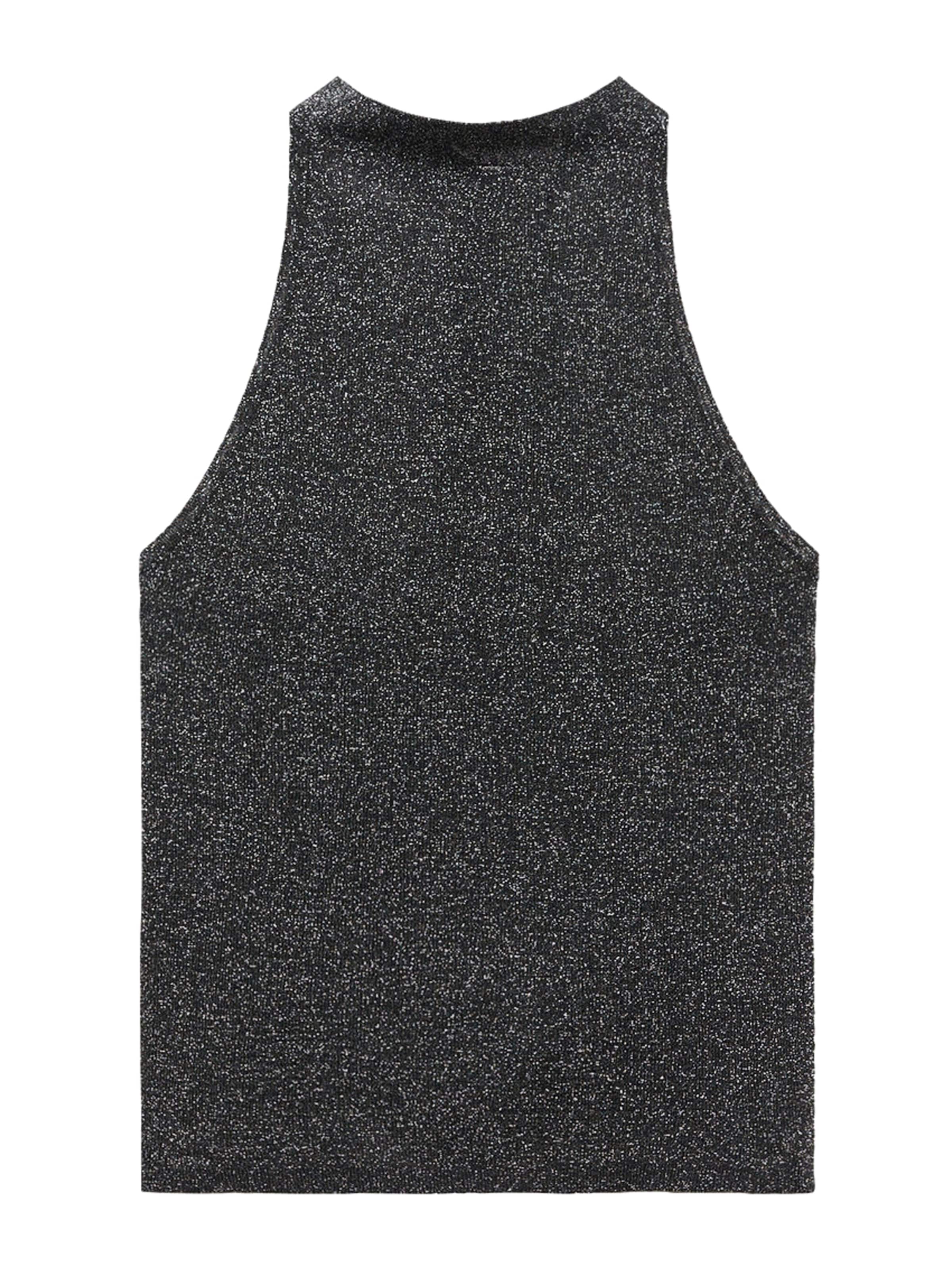 MANGO Top 'KLONG' – černá: přední strana