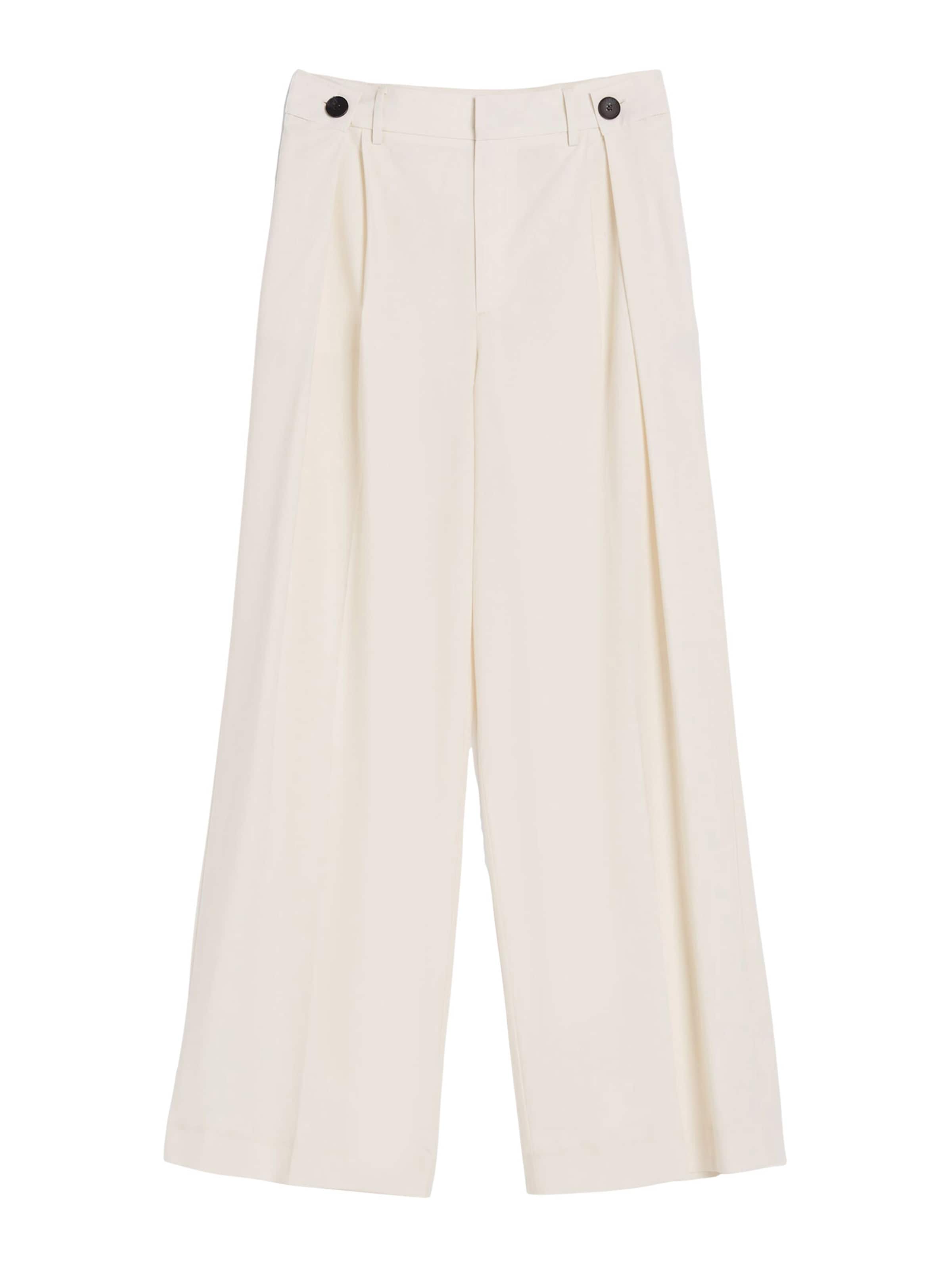 Wide leg Pantaloni con pieghe di Bershka in beige: frontale