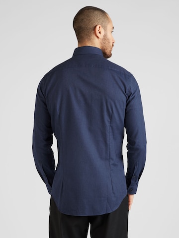 SEIDENSTICKER - Ajuste estrecho Camisa en azul