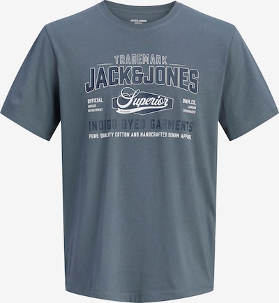 JACK & JONES Majica veličine S u bazalt siva / tamo siva / bijela, Pregled proizvoda