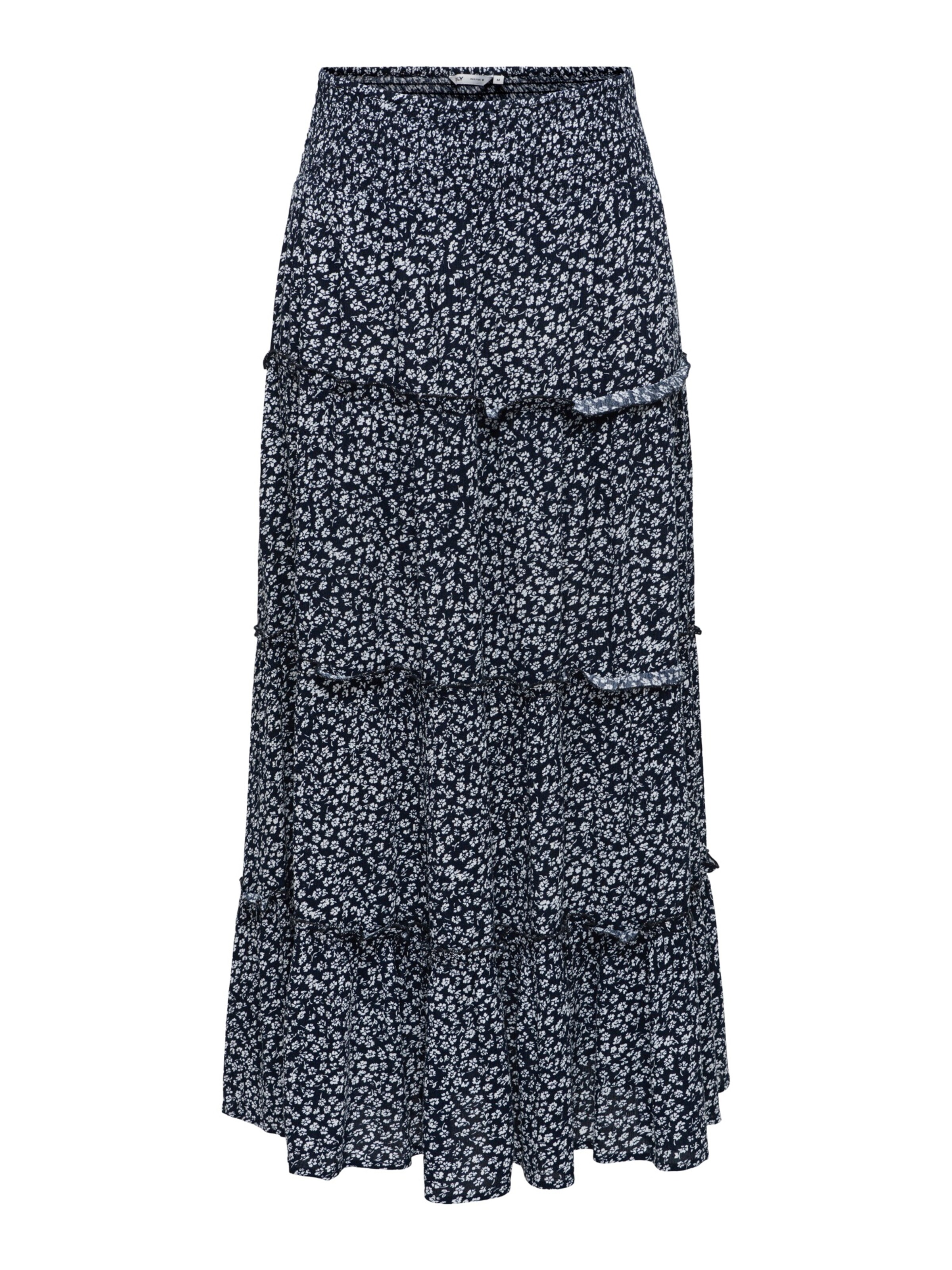 ONLY Kjol 'ONLFERNANDA' i marinblå / vit, Produktvy