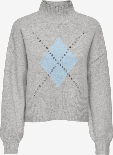 ONLY Pullover 'ONLWakefield' in S in hellblau / hellgrau, Produktansicht