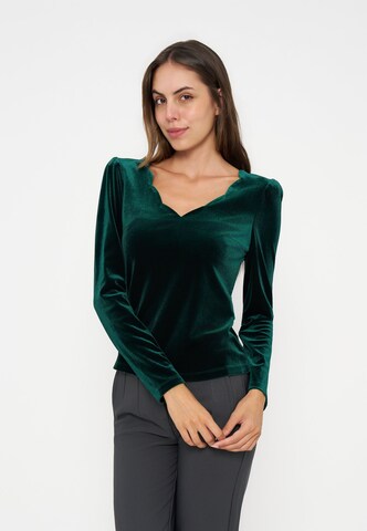 Anna Field - Camisa em verde: frente