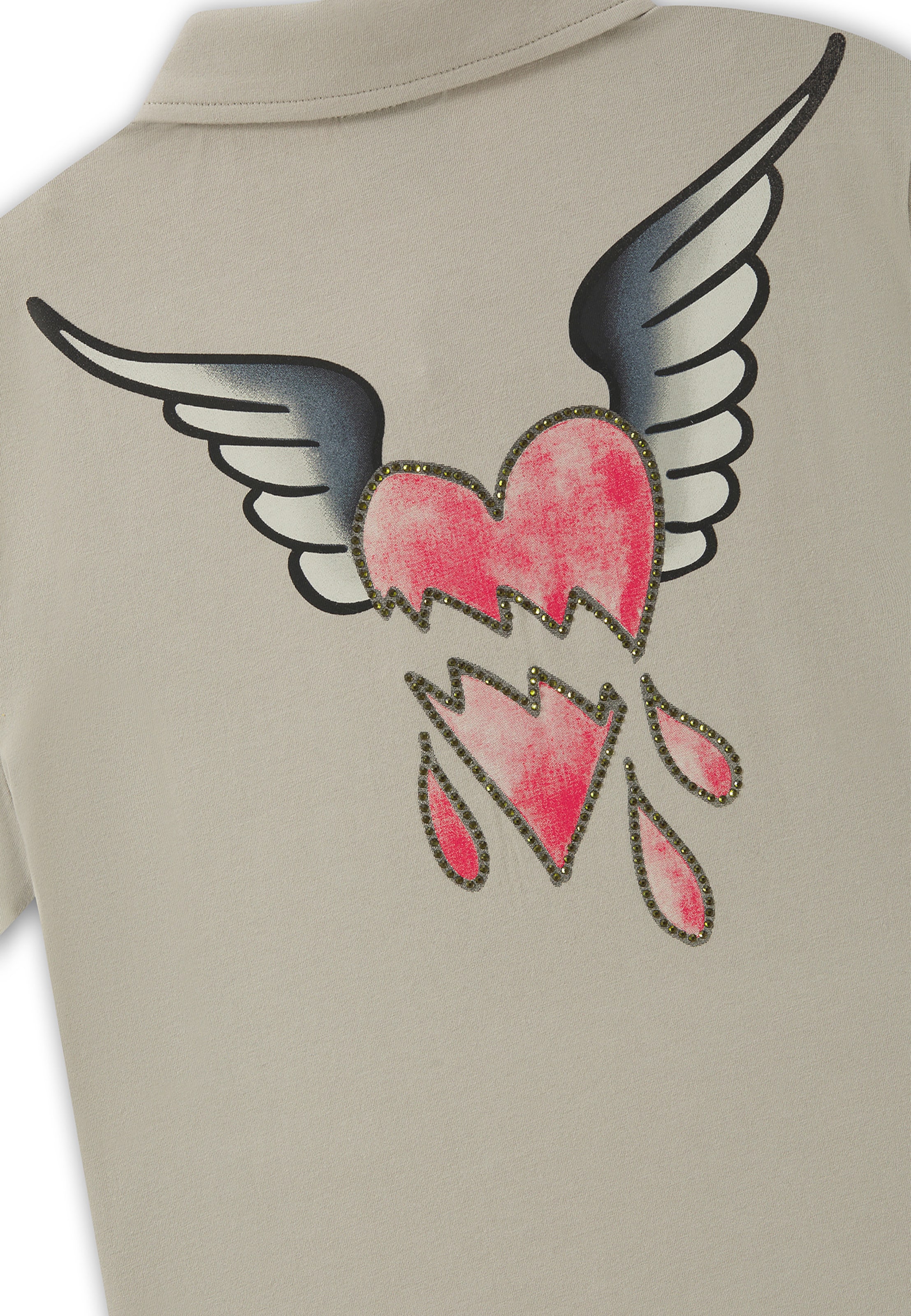 Ed Hardy Футболка 'Broken Heart' в Зеленый