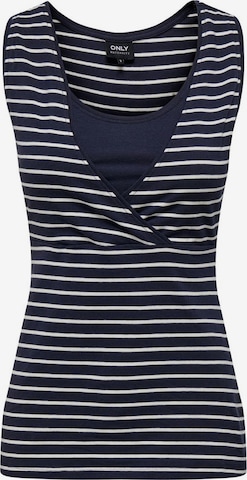 Only Maternity Top in Blauw: voorkant