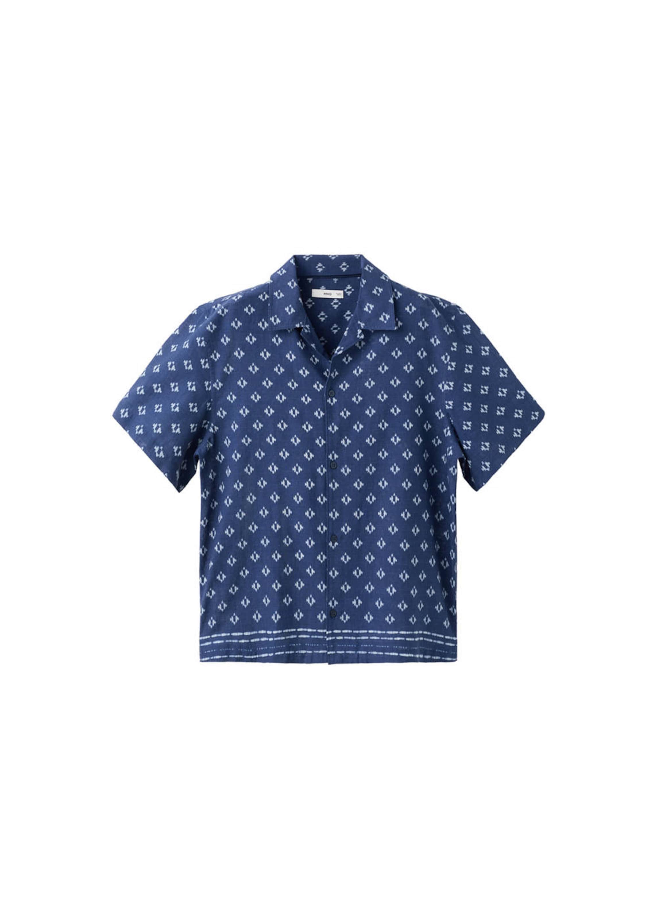 MANGO MAN Regular fit Button Up Shirt 'Comino' in Blue: front