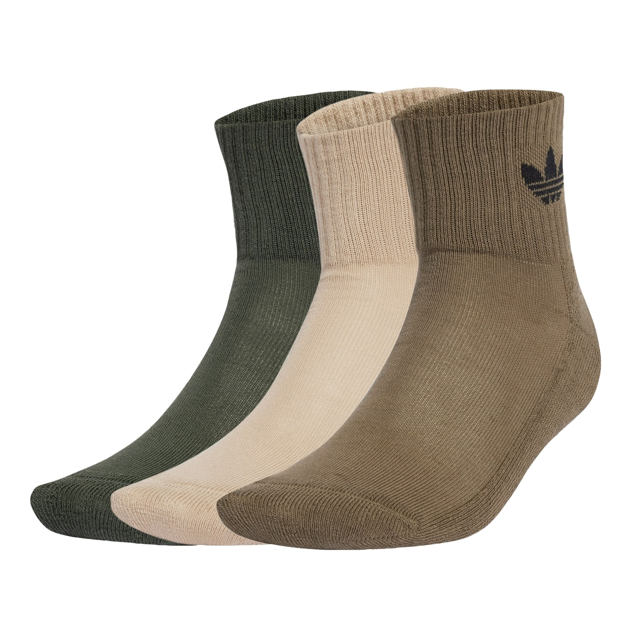 ADIDAS ORIGINALS Socken 'Mid Crew 3 Pairs' in Beige: Vorderseite