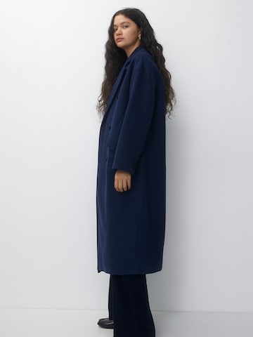 Pull&Bear Between-Seasons Coat in Blue