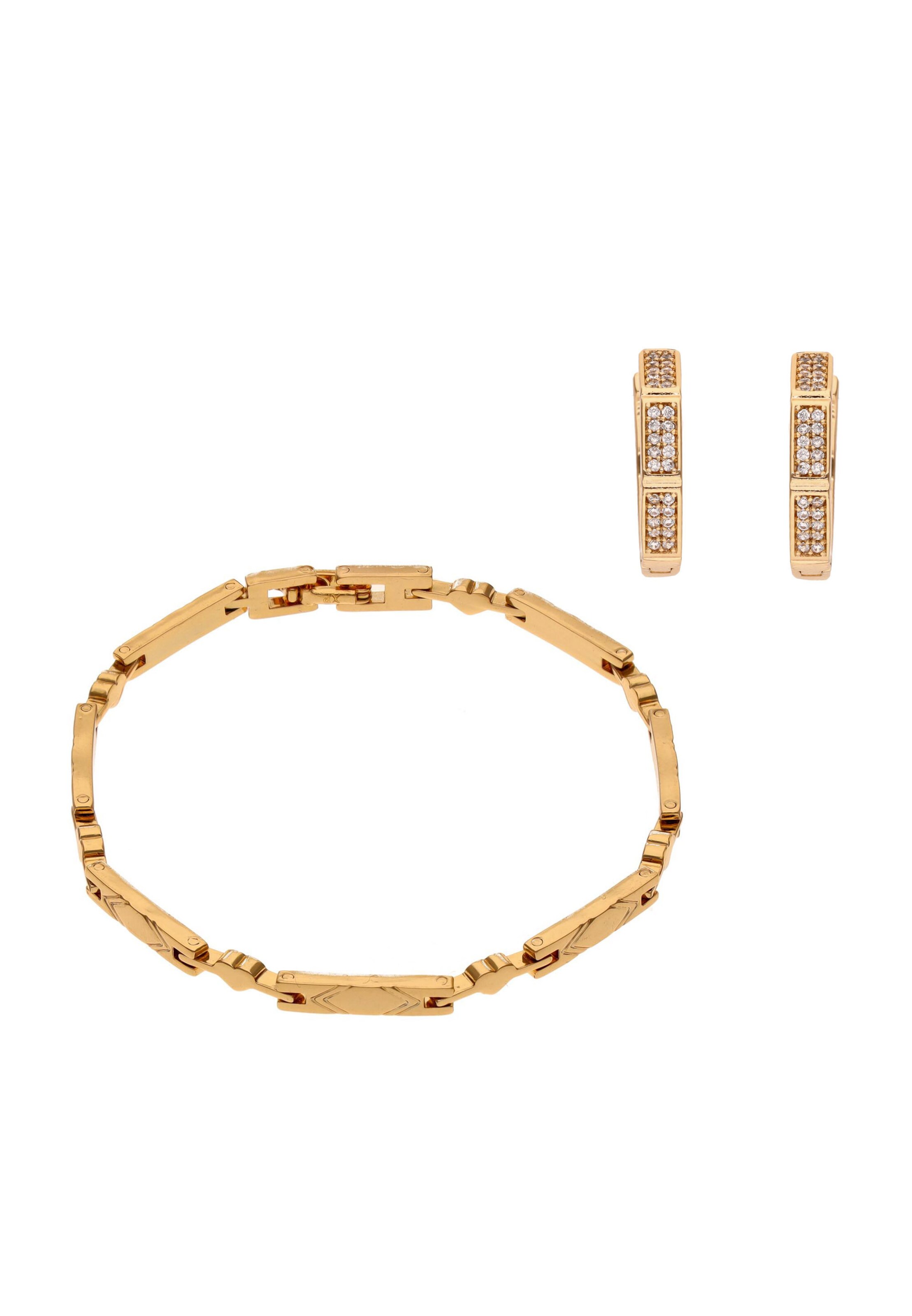 Parure de bijoux faina en or : devant