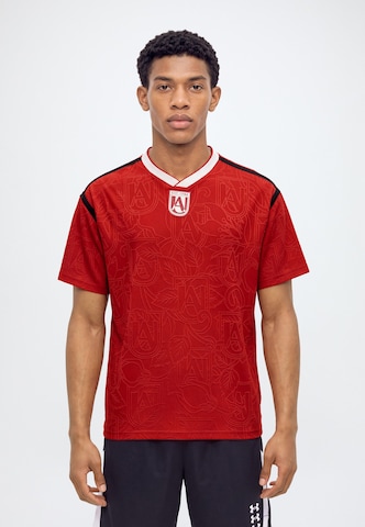 UNDER ARMOUR Functioneel shirt 'Terrace' in Rood: voorkant
