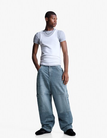 Bershka Baggy Jeans in Blue