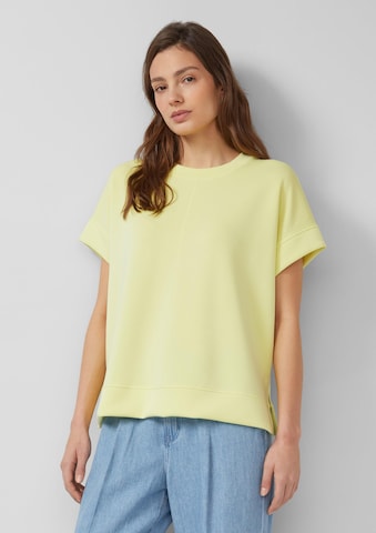 Sweat-shirt s.Oliver en jaune : devant