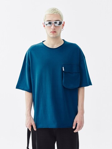 T-Shirt 'Euless' VAMOS CLO en bleu : devant