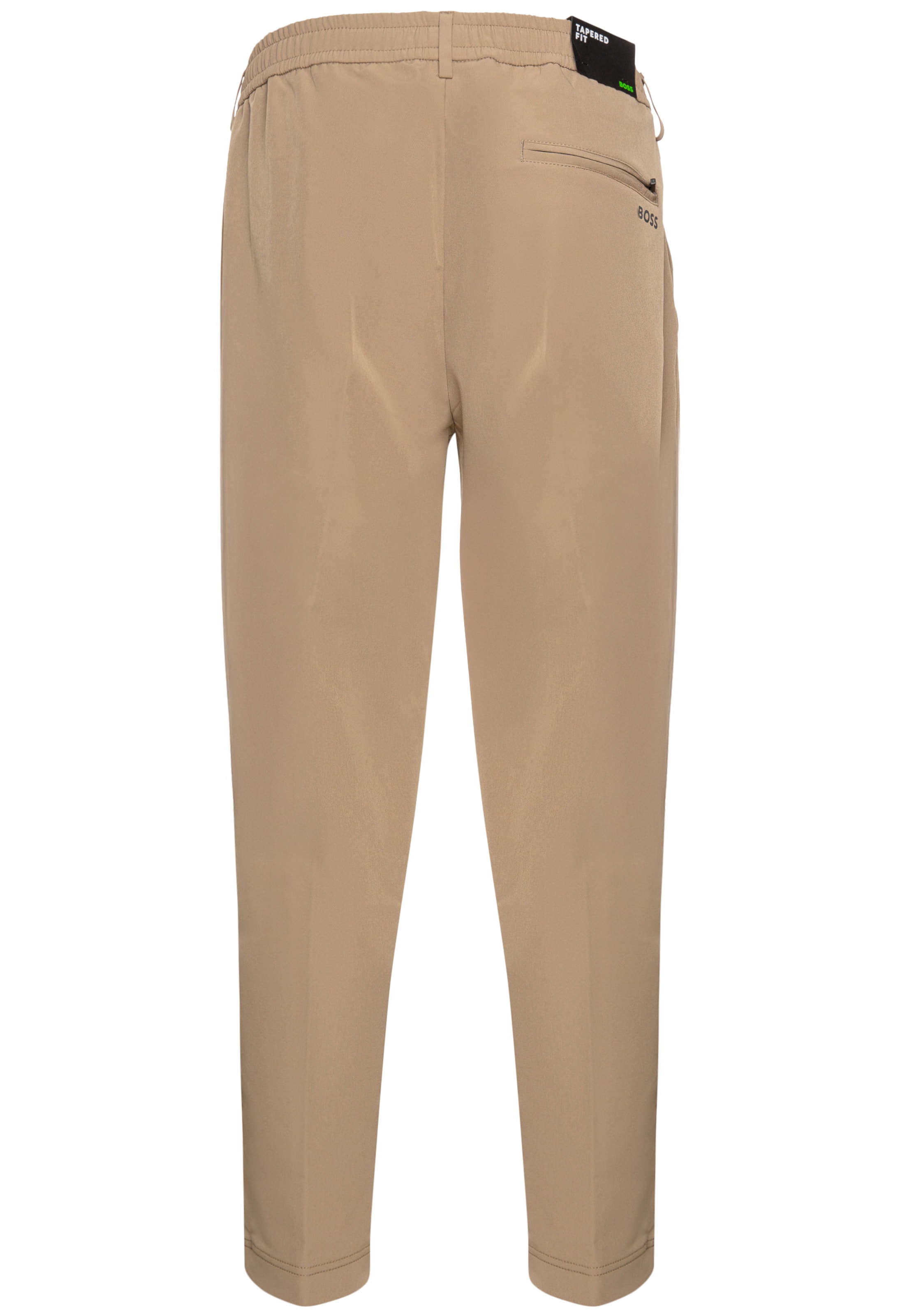 BOSS Tapered Pants ' Convert-Pleat ' in Brown