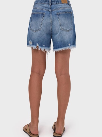 IT'S BASIC Regular Jeans 'MINI DENIM SHORT' in Blue