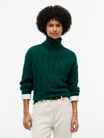 TOMMY HILFIGER Pullover in Grün: Vorderseite