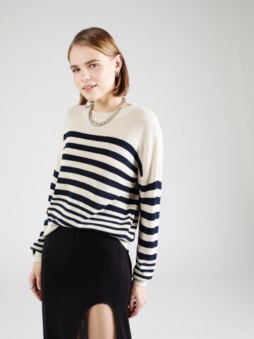 Pull-over 'NEW LEXSUN' VERO MODA en beige : devant