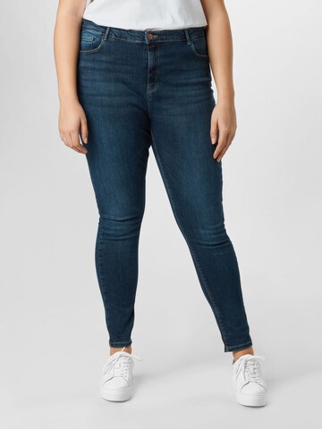 ONLY Carmakoma Skinny Jeans 'Laola' in Blauw: voorkant