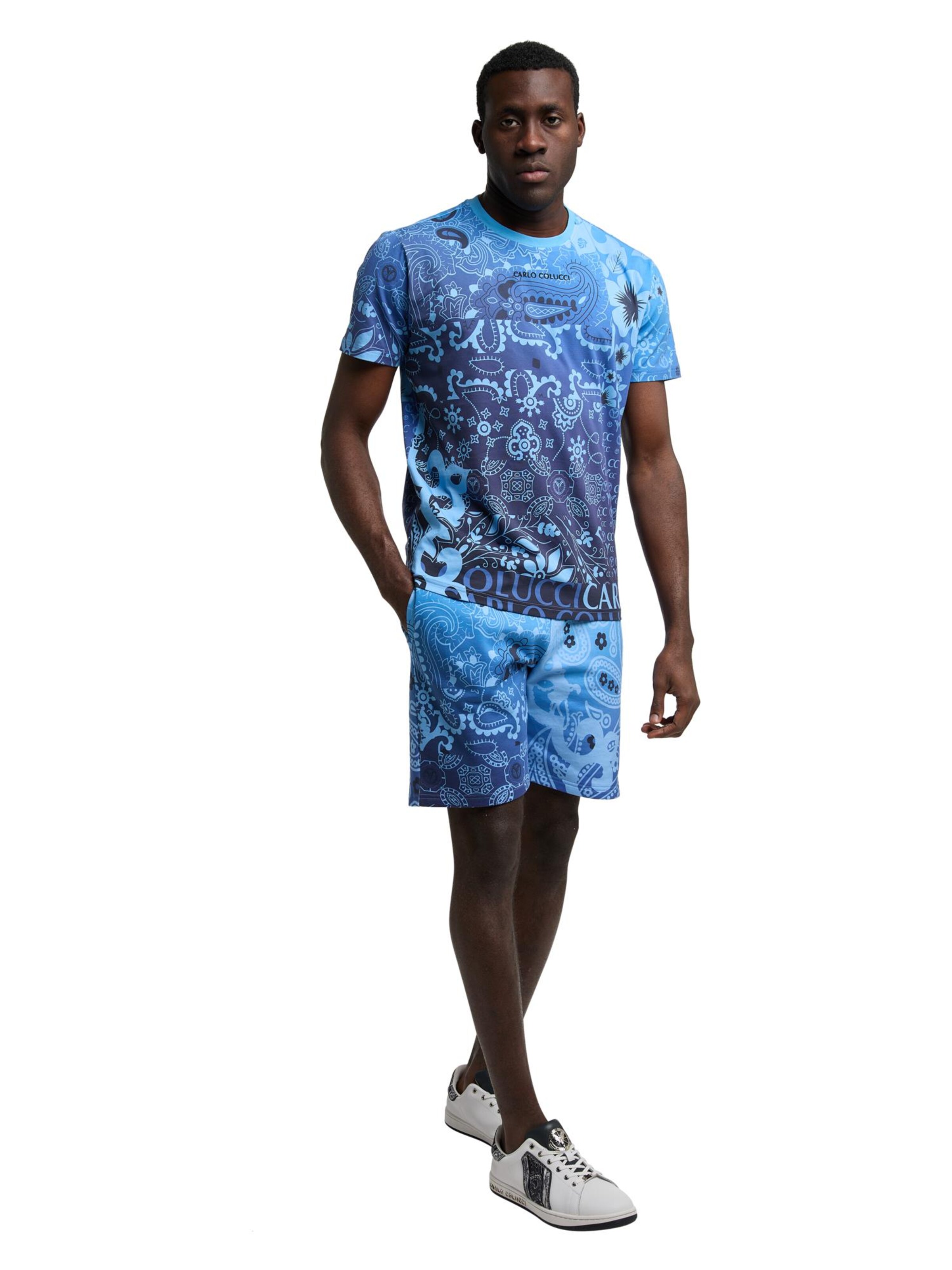 Carlo Colucci Regular Broek 'De Chiusole' in Blauw