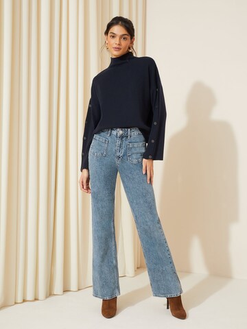 Friends Like These Pullover in Blau