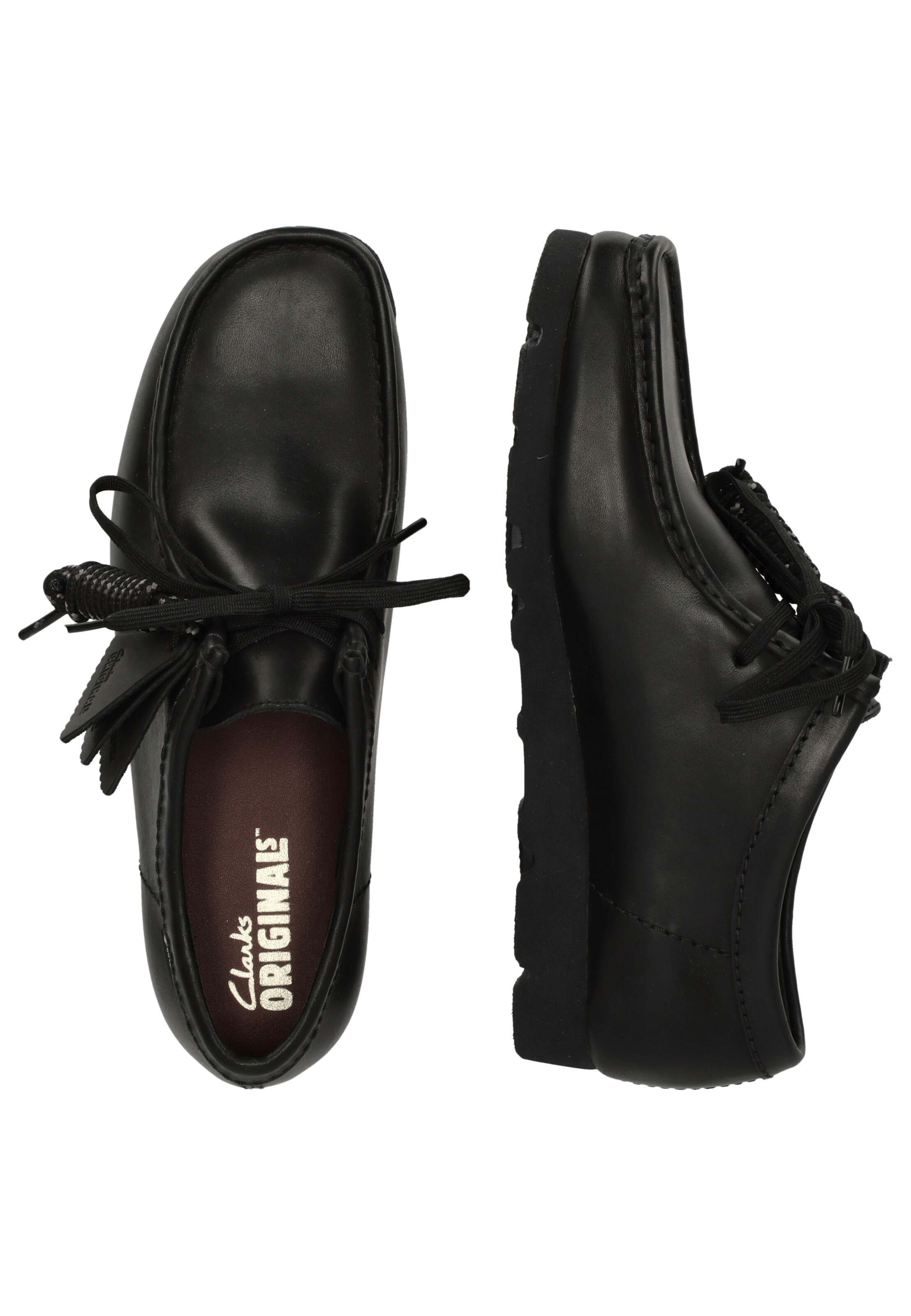 CLARKS Veterschoen in Zwart