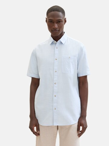 TOM TAILOR Regular Fit Hemd in Blau: Vorderseite
