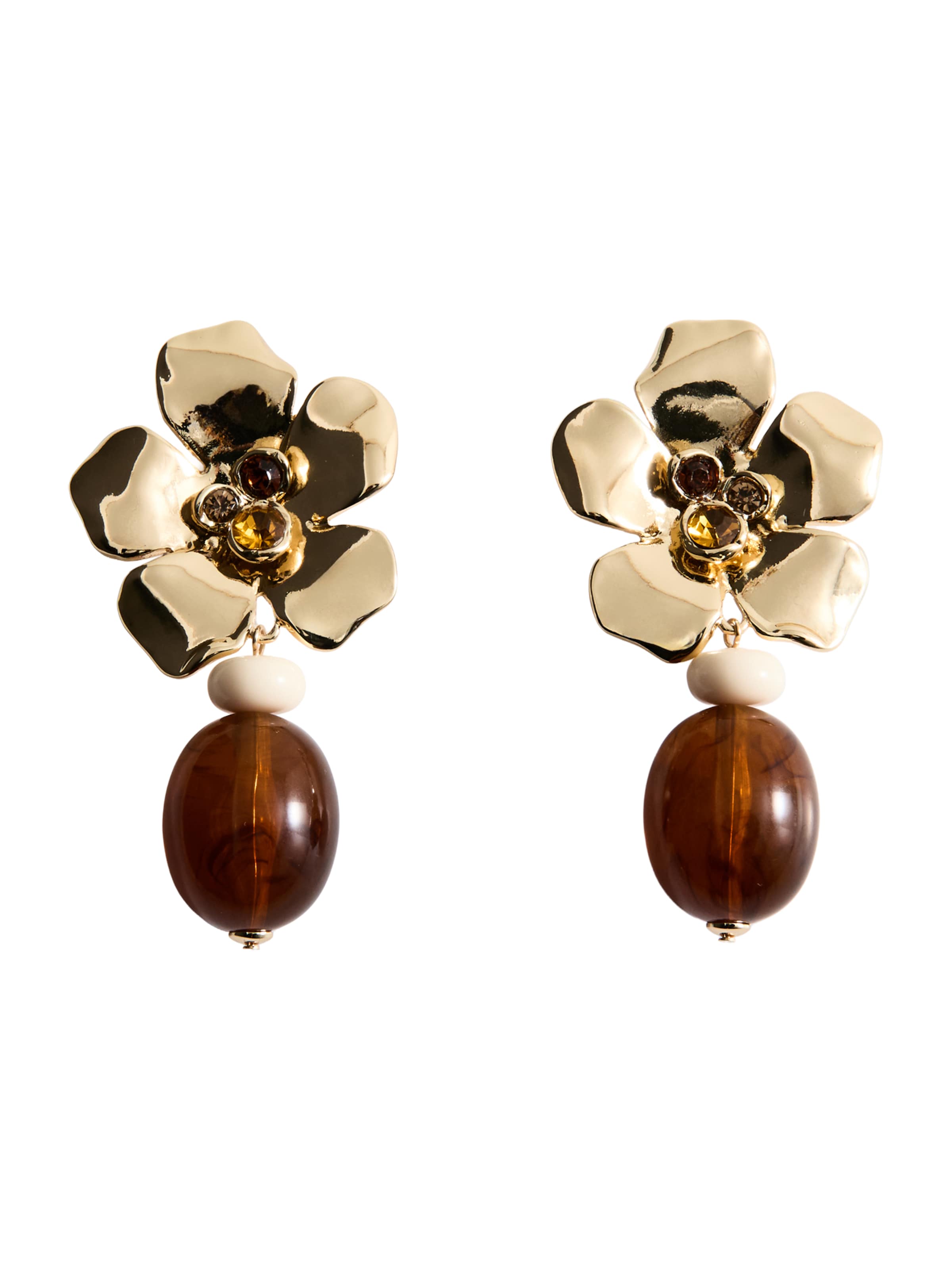 Boucles d'oreilles 'MICHELLE' MANGO en or : devant