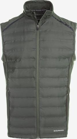 Gilet sportivo 'Midan' di ENDURANCE in verde: frontale