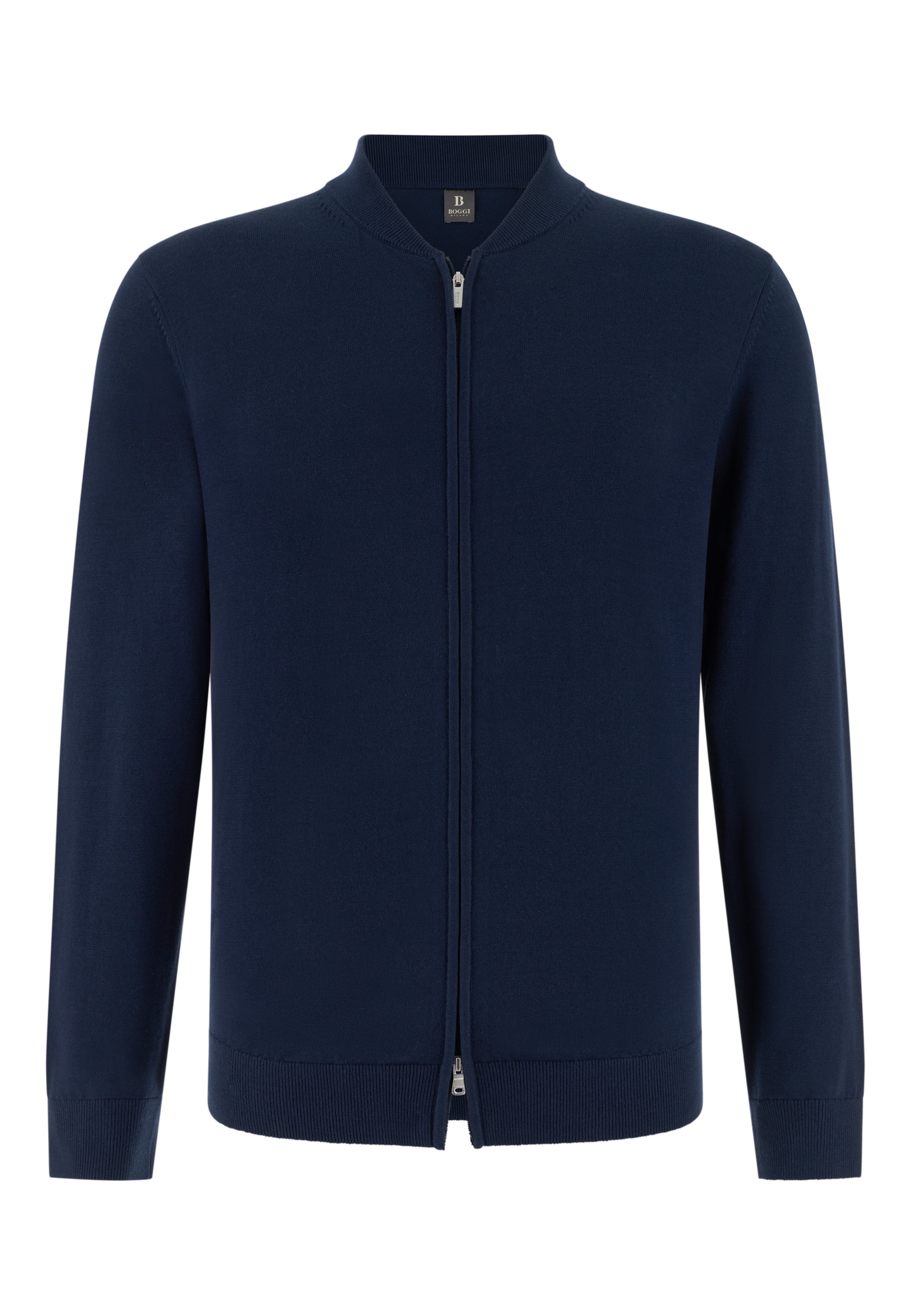 Vestes en maille Boggi Milano en bleu : devant