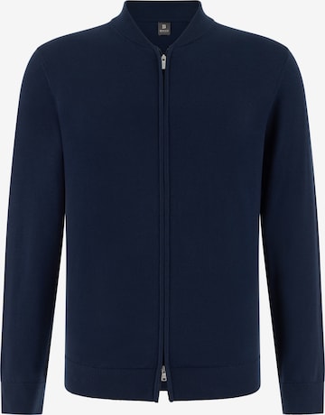 Vestes en maille Boggi Milano en bleu : devant