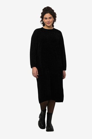 Ulla Popken Knitted dress in Black: front