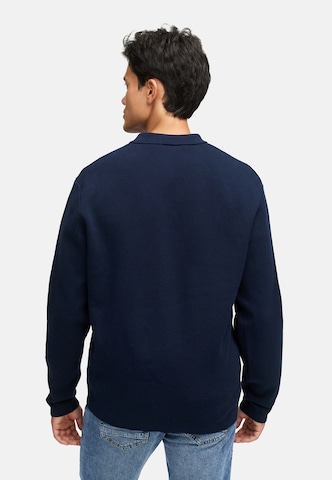 INDICODE JEANS Gebreid vest 'Bellino' in Blauw