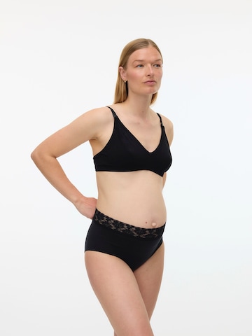 Triangle Soutien-gorge d’allaitement 'MLLEYLA FEED ME' MAMALICIOUS en noir : devant