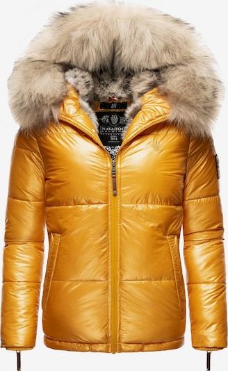 NAVAHOO Winterjas 'Tikunaa' in de kleur Beige / Geel, Productweergave