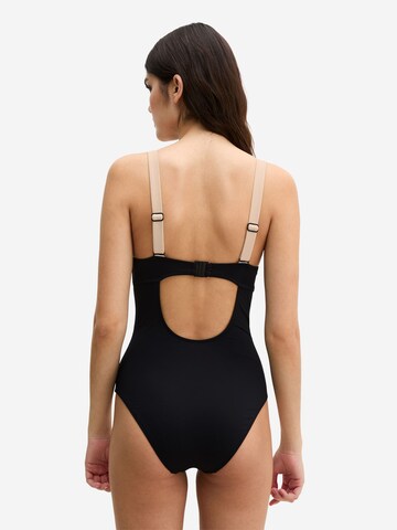 Bustier Maillot de bain ' Contrast Binding ' Marc O'Polo en noir