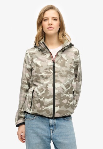 Veste mi-saison Superdry en vert : devant