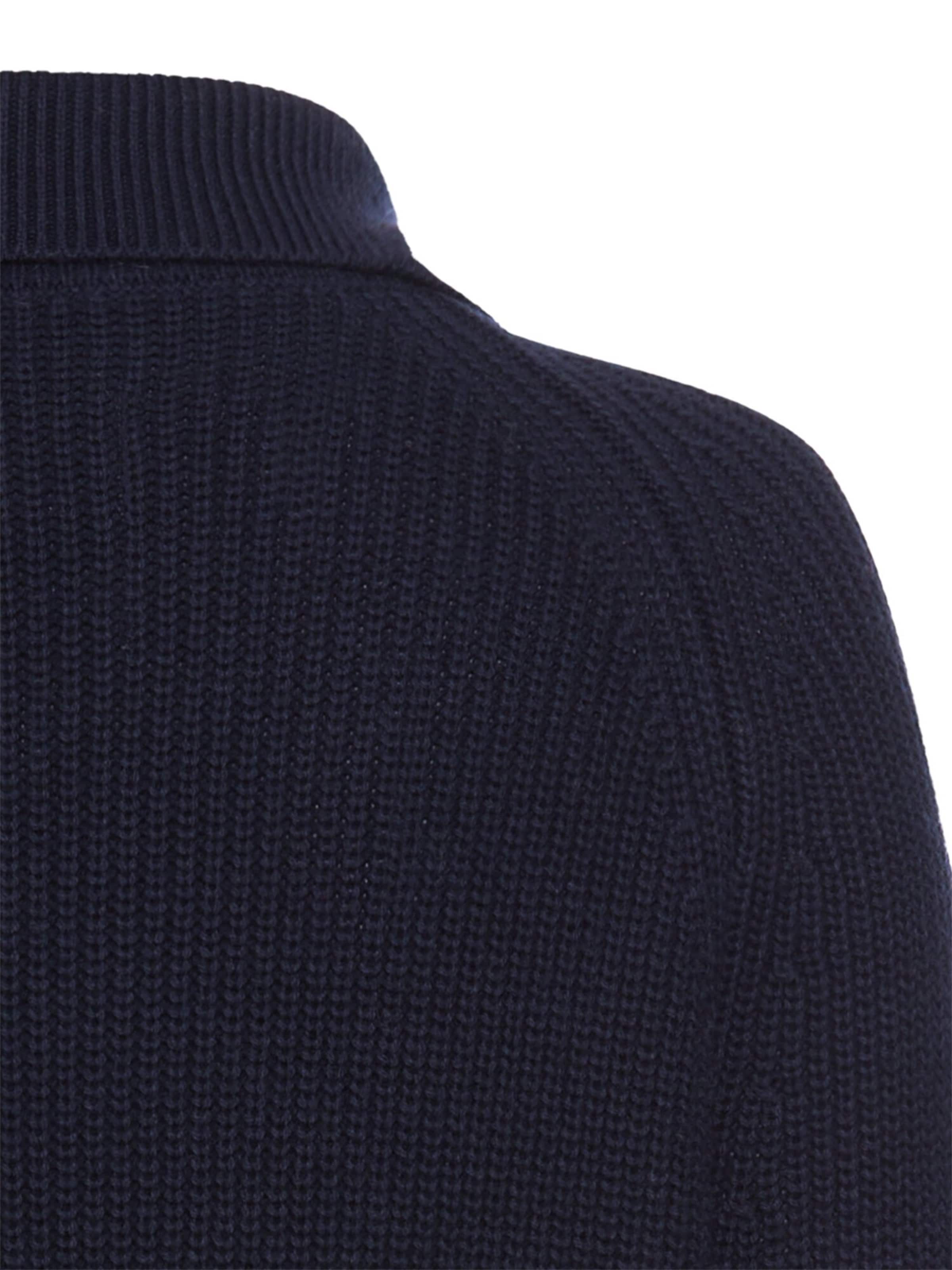CAMEL ACTIVE Strickkleid mit Reißverschluss in Blau