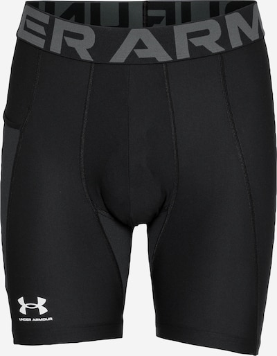 UNDER ARMOUR Sporthose in grau / schwarz / weiß, Produktansicht