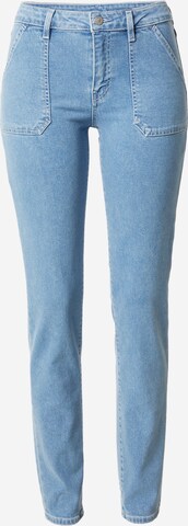 ESPRIT Slimfit Jeans in Blauw: voorkant