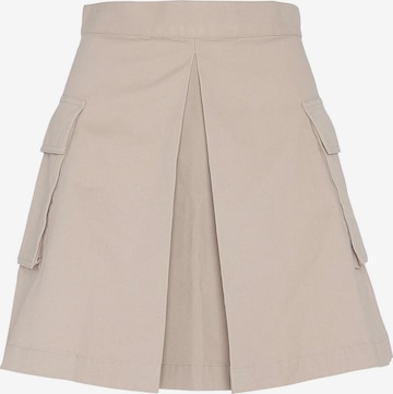 Barbour International Rok 'Kinghorn' in Beige: voorkant