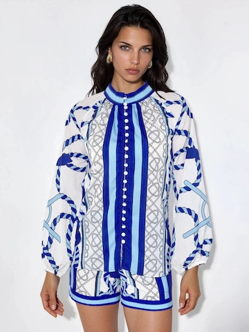 Pantalons de tailleur MSN Collection en blanc : devant