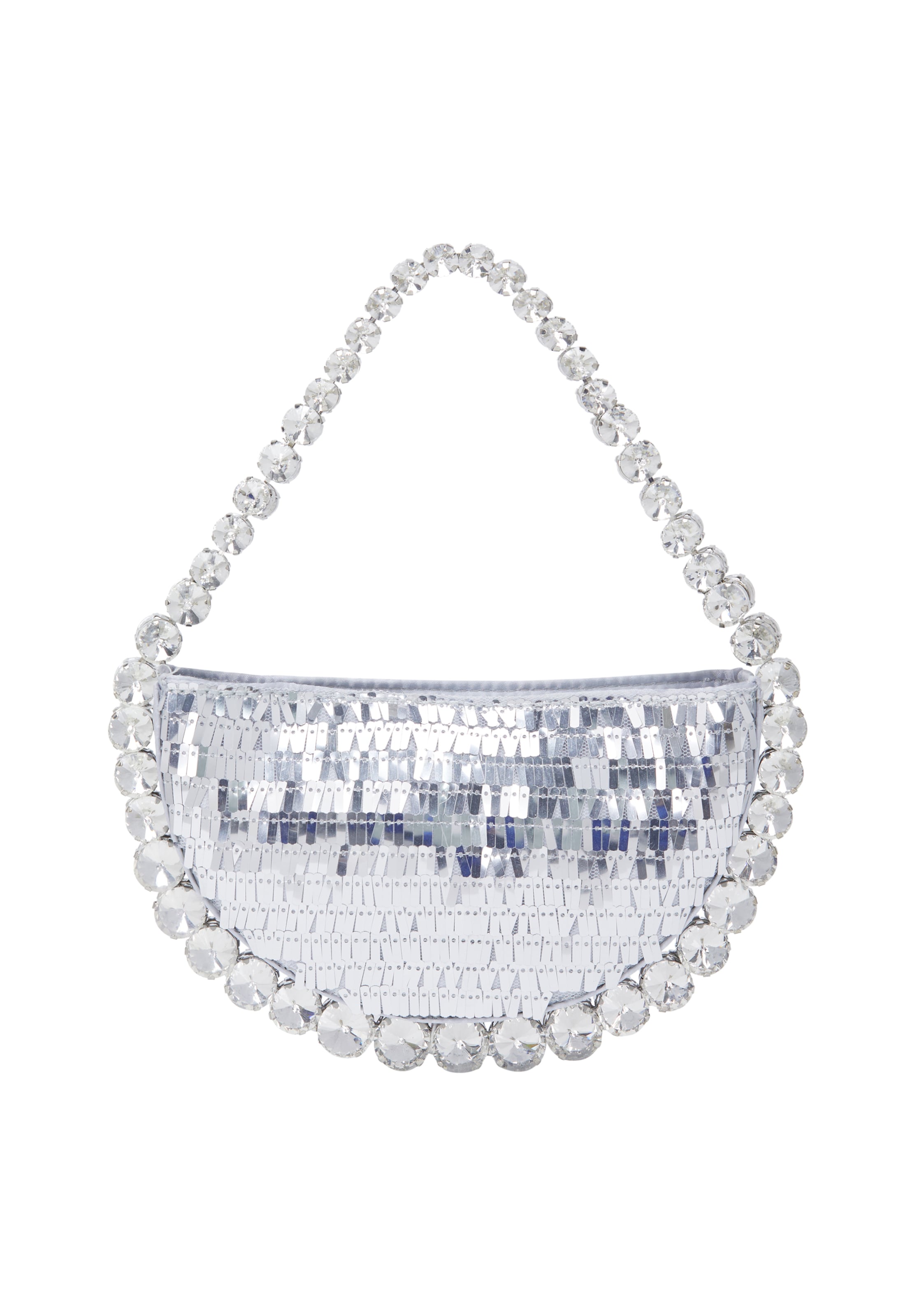 myMo at night Listová kabelka - Strieborná: predná strana