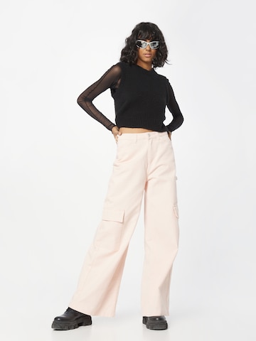 Wide leg Pantaloni eleganți 'Sienna' de la WEEKDAY pe roz
