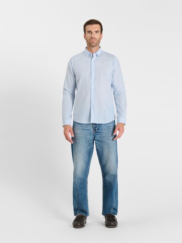 Le Temps Des Cerises Regular fit Overhemd in Blauw