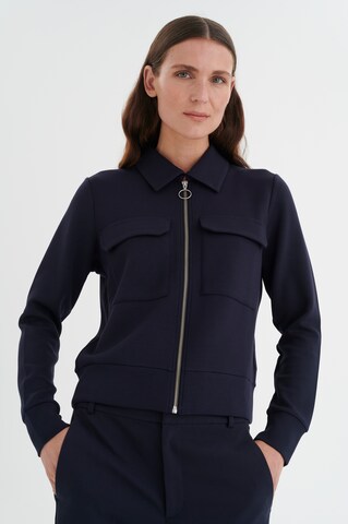InWear Sweatjacke 'BecaI' in Blau: Vorderseite